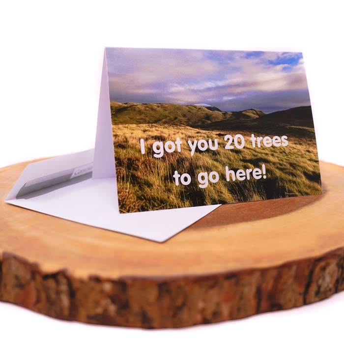 Chimmey Sheep Buy Land Plant Trees Voucher card to plant 20 trees.