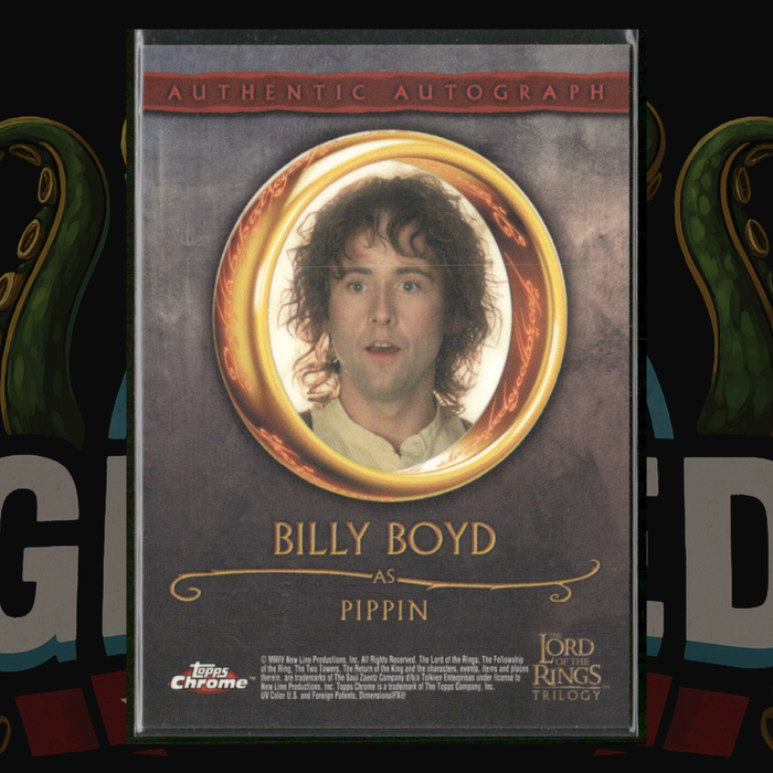 2004 Topps Chrome Lord of the Rings Trilogy LOTR Pippin Auto Billy Boyd