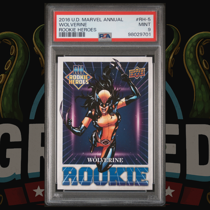 2016 Upper Deck Marvel Annual Rookie Heroes Card RH-5 X-23 Wolverine PSA 9