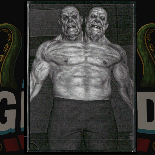 2023 Mark Spears Monsters Series 2 Card 13 Double Trouble Black & White