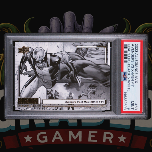2023 UD Marvel Allegiance Avengers vs X-Men Chapter Card 68 Wolverine PSA 9