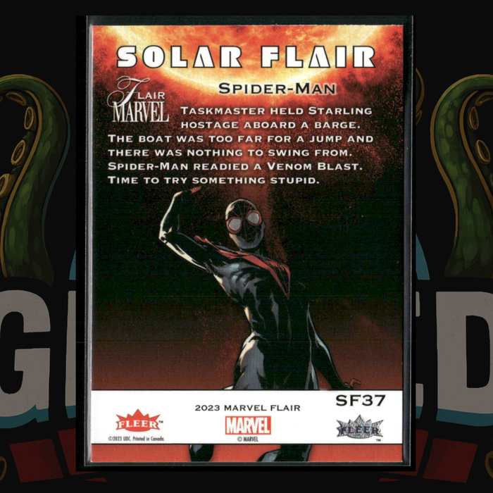 2023 UD Marvel Flair Solar Flair Card SF37 Spider-Man (Miles Morales)