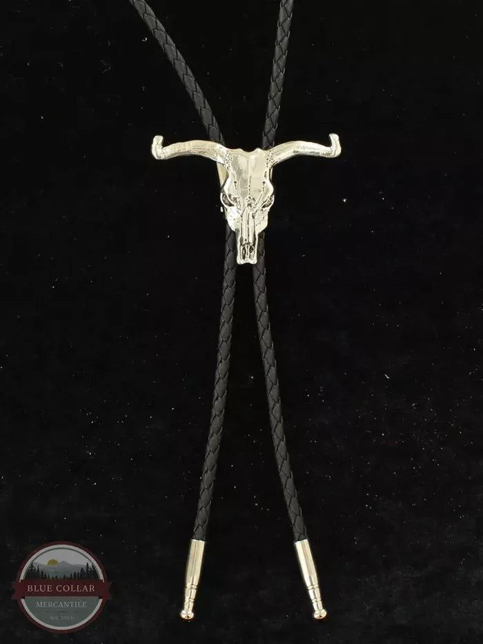 M & F 22101 Double S Skull Bolo Front View 2