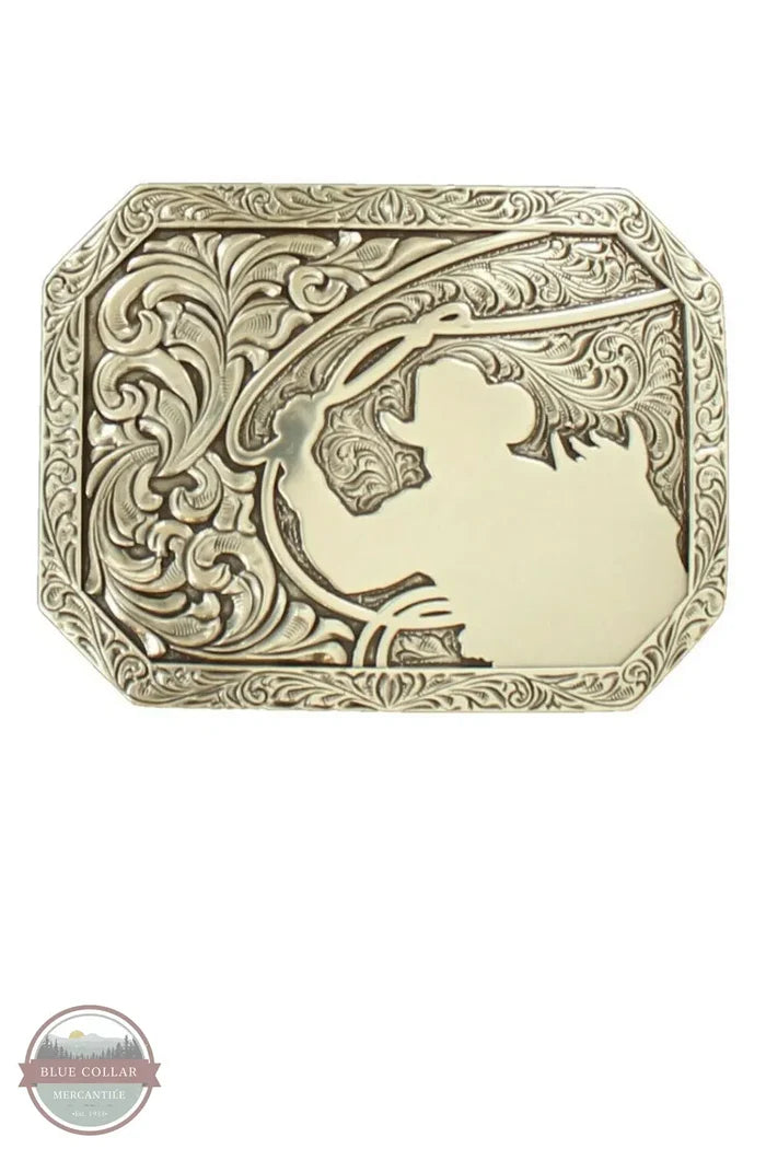 Nocona 37713 Rectangle Stamped Edge Cowboy Roping LASRP