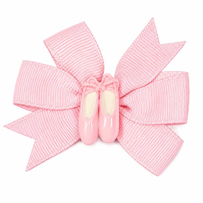 3915 Pinwheel Bow w Ballet Shoes