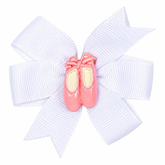 3915 Pinwheel Bow w Ballet Shoes