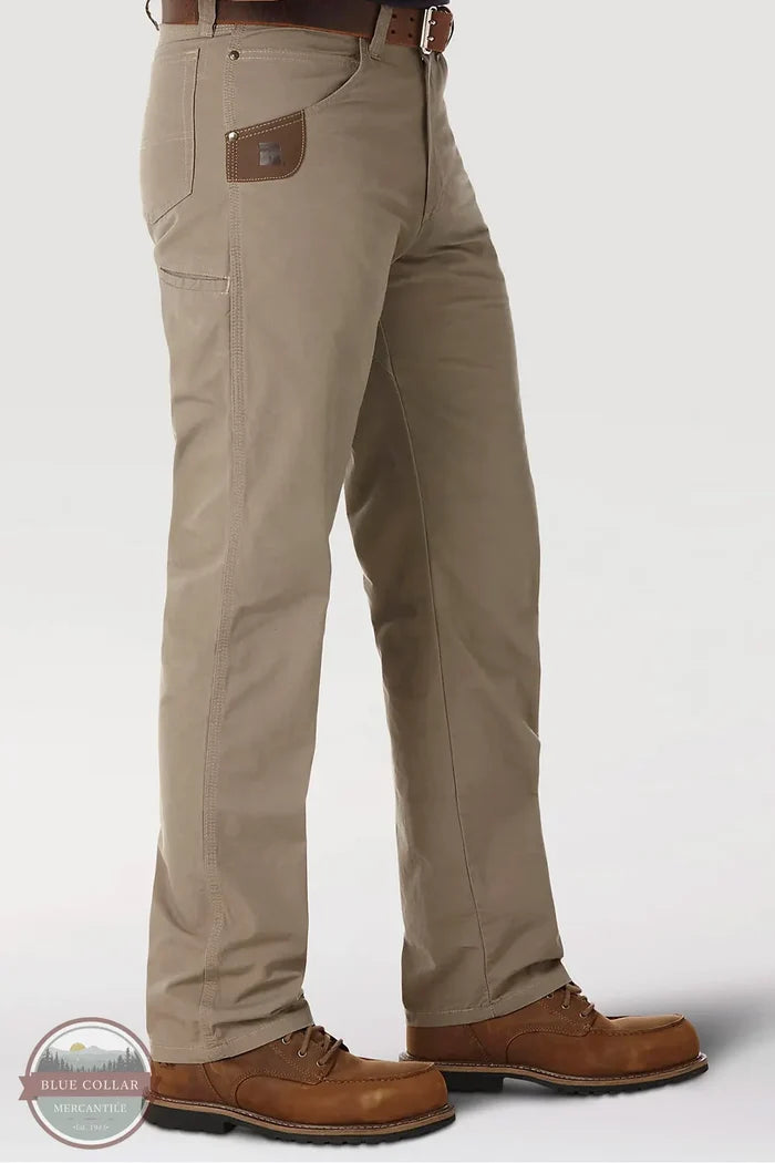 Wrangler 3W045DK&nbsp;Riggs Workwear Technician Pants in Dark Khaki side view