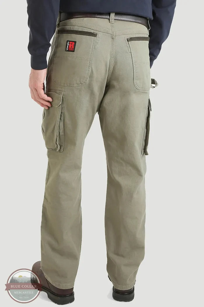 Wrangler 3WA66BR Advanced Comfort Lightweight Ranger Pants BR bark rear view