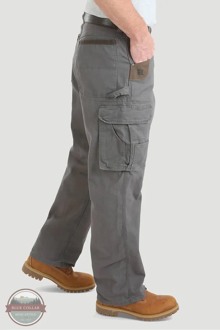 Wrangler 3WA66BR Advanced Comfort Lightweight Ranger Pants CH Charcoal side view