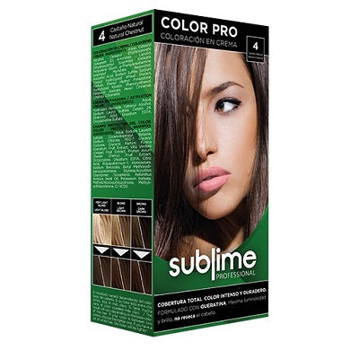4 - Sublime - Natural Chestnut Colour Hair Colour - 110ml - Tulipa Hair & Beauty