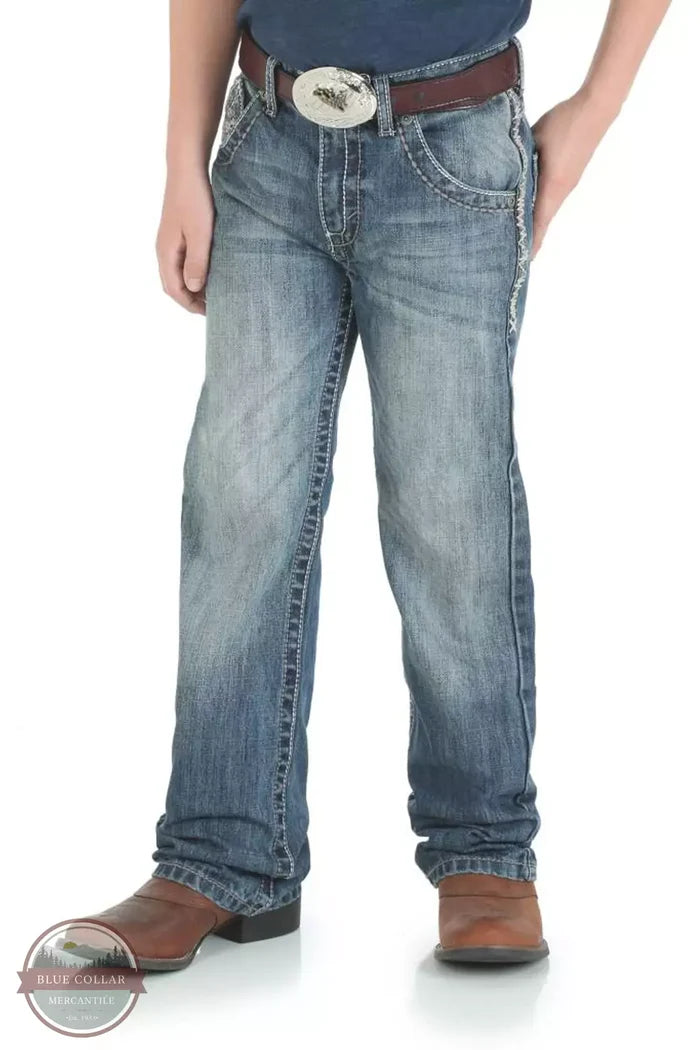 Wrangler 42BWXBB Kids 20X Vintage Bootcut Slim Fit Jean in Breaking Barriers Front View