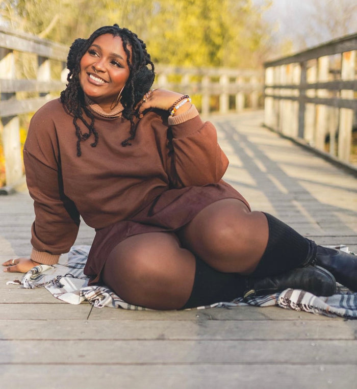 50 Denier Semi-Opaque Tights - Hot Chocolate