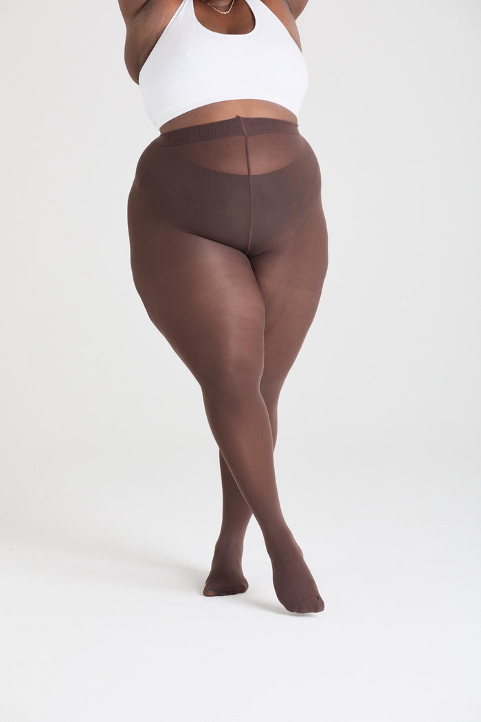 50 Denier Semi-Opaque Tights - Hot Chocolate