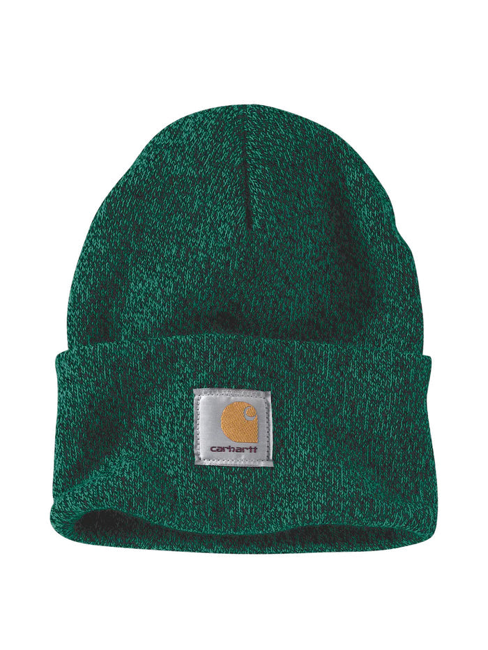 Carhartt A18 Knit Cuffed Beanie Cadmium Green/Shadow Marl