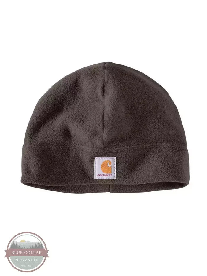 Carhartt A207 Fleece Beanie Dark Brown Front View