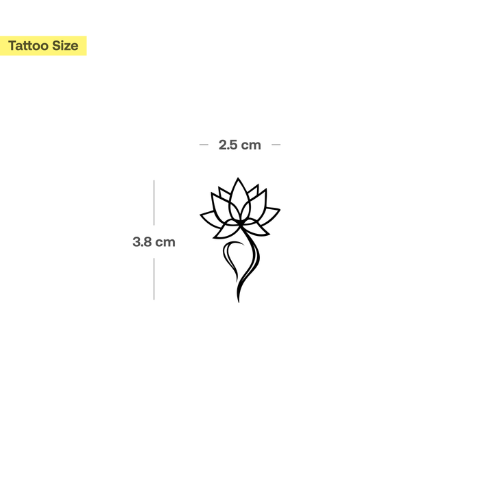 Abstrakter Lotus
