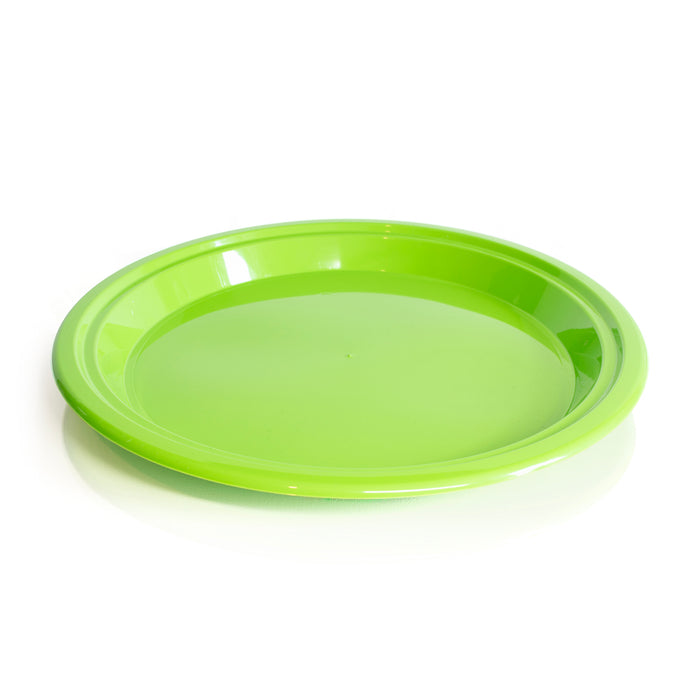 Recycled plastic green plate