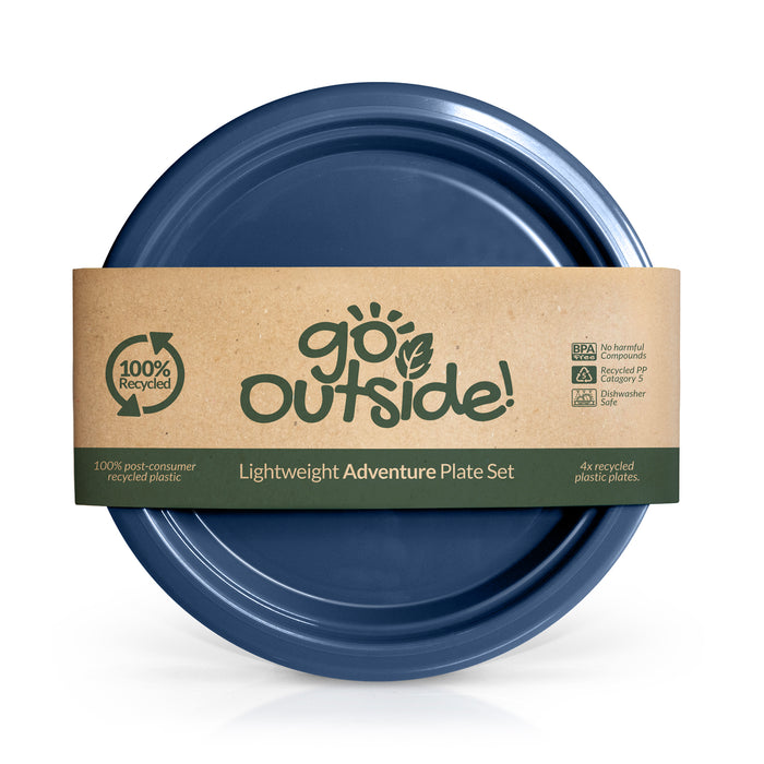 picnic plates made of recycled plastic