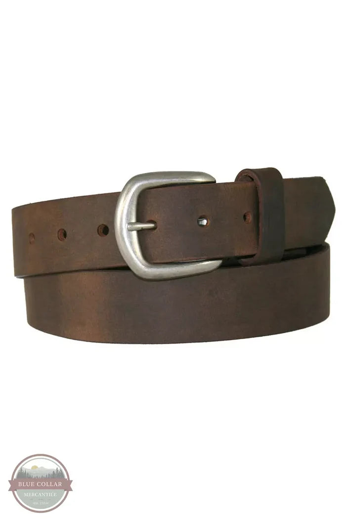 Boston Leather 203-ABC Aged Bark Chieftain Casual Belt Front View