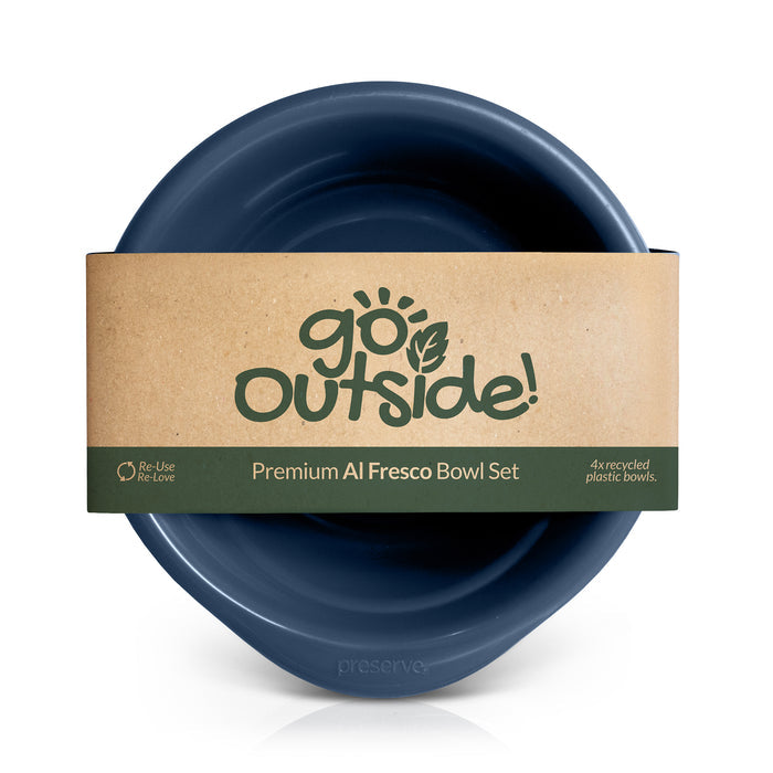 Midnight blue recycled plastic bowl