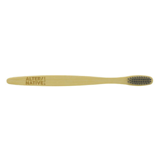 Sturdy bamboo toothbrush.
