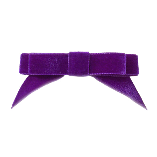 Angled Velvet Hair ribbons without comb