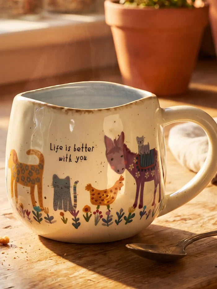 Artisan Coffee Mug - Life Is Better With You-view 1
