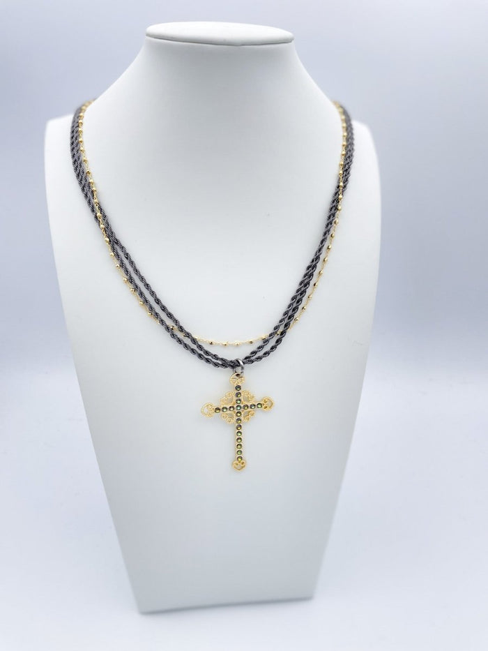 Ashley Cross Necklace - FINAL SALE - Macoma Boutique310 Accessories/Jewelry