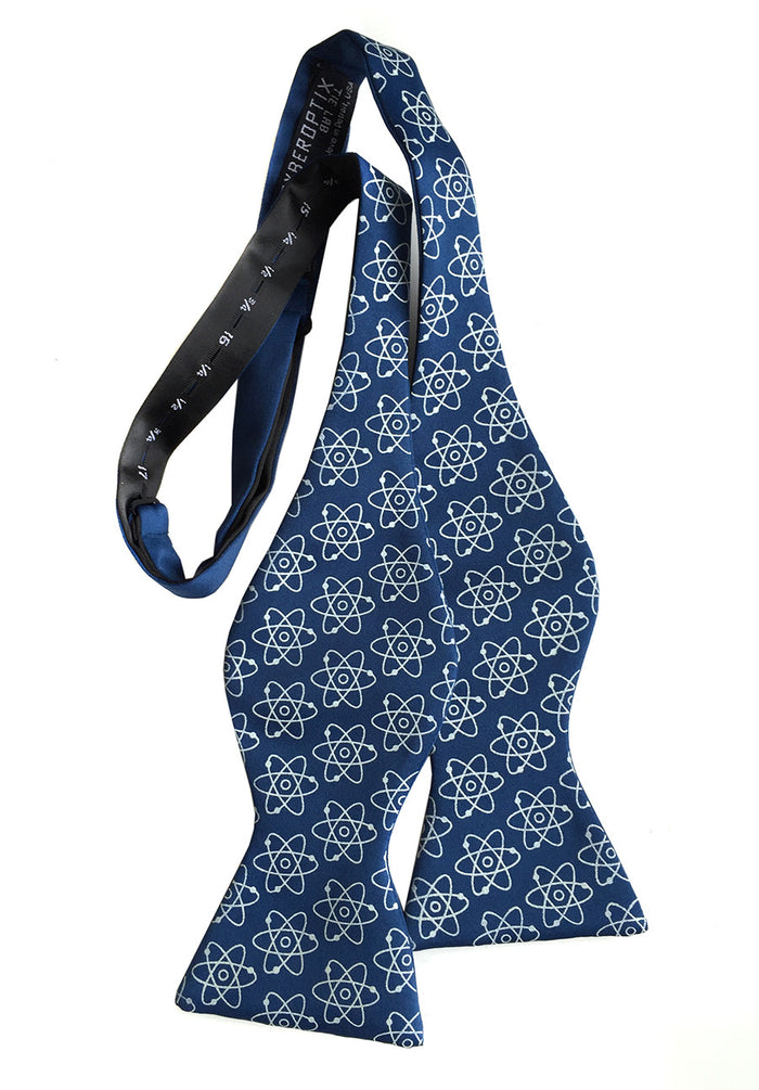 blue atoms bow tie