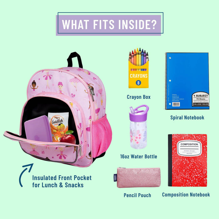 Ballerina Pack and Snack Backpack - 12 Inch