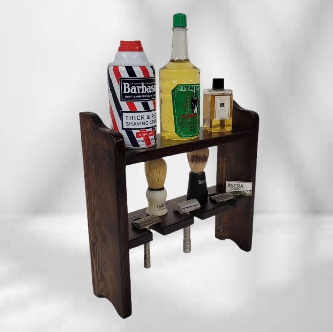 Barber Shaving Display Razor Holder Beard Butler