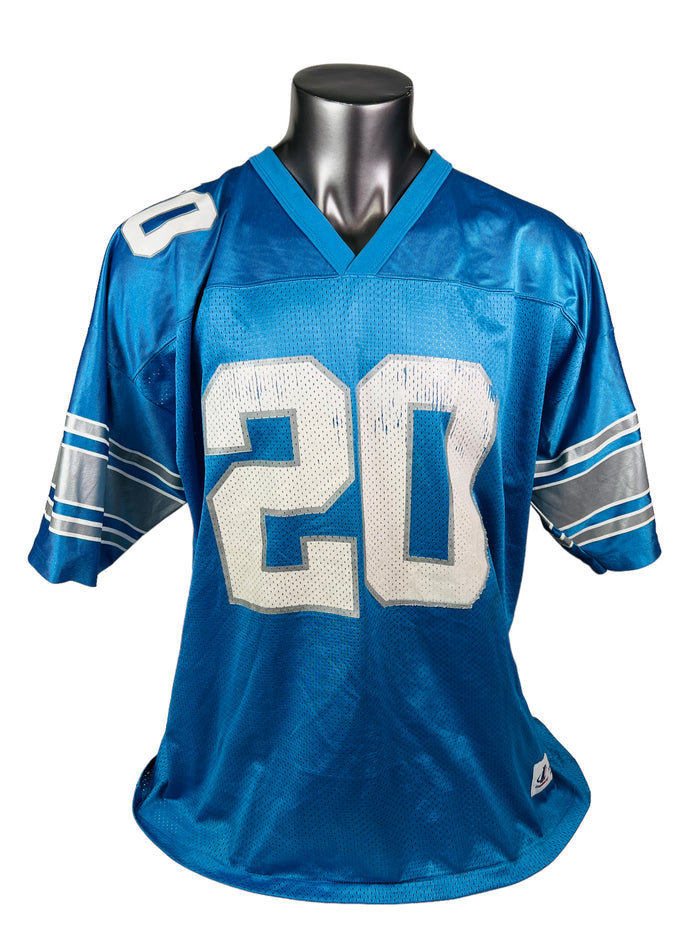 BARRY SANDERS DETROIT LIONS VINTAGE 1990'S LOGO ATHLETIC JERSEY ADULT 2XL