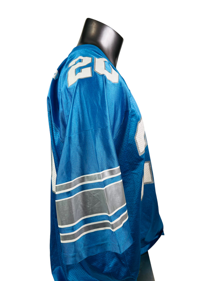 BARRY SANDERS DETROIT LIONS VINTAGE 1990'S LOGO ATHLETIC JERSEY ADULT 2XL