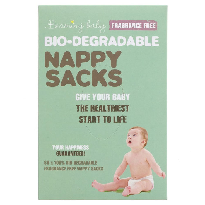 Beaming Baby Nappy Sacks Pack of 60 Fragrance Free