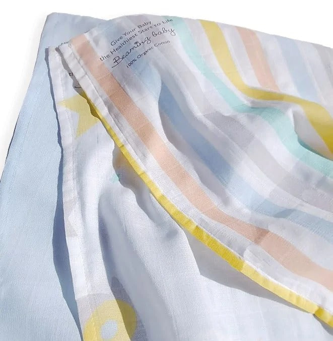 Close up of the organic fabric the muslins are made of