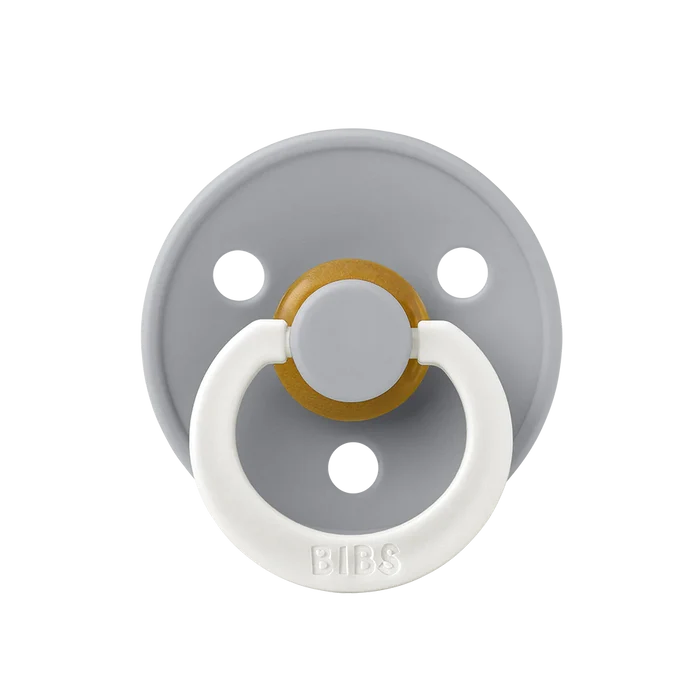 BIBS Round Colour Pacifiers GLOW - Size 1 (0-6m)
