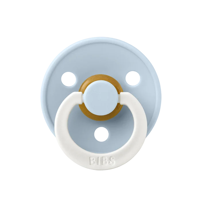BIBS Round Colour Pacifiers GLOW - Size 1 (0-6m)