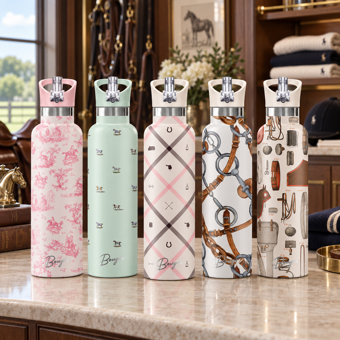 BITS & BRIDALS | Horse Tack Insulated Water Bottle 25oz