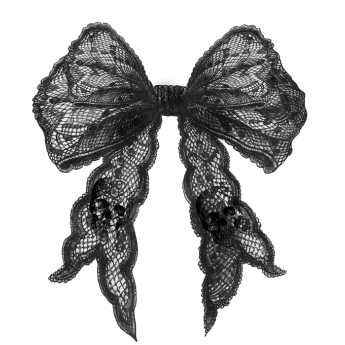 Black Lace Bow Graphic Pullover - FINAL SALE - Macoma Boutique555 Presales