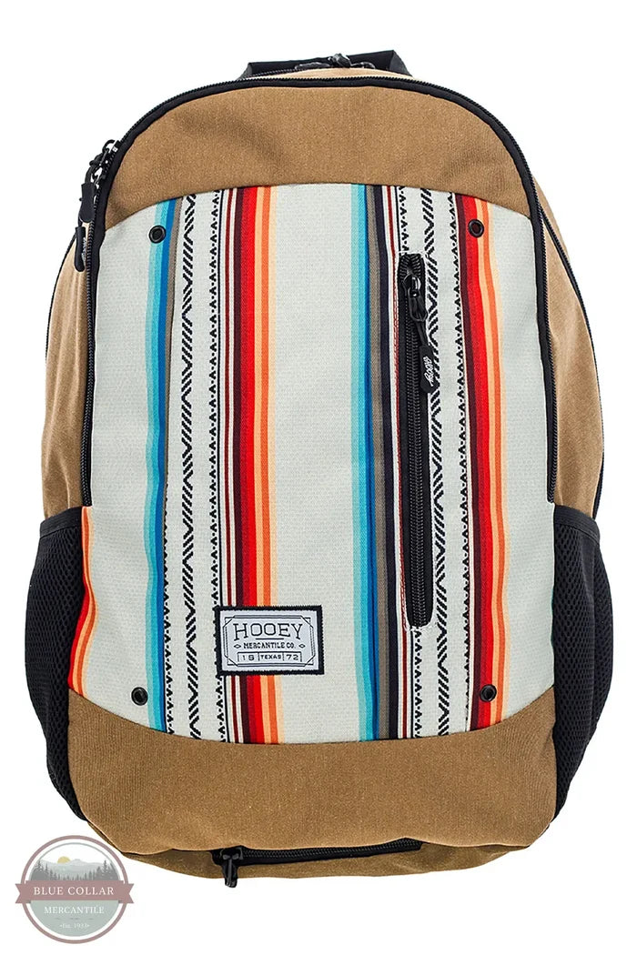 Hooey BP062NVTN "Rockstar" Navy/Tan Aztec Patten Backpack front view