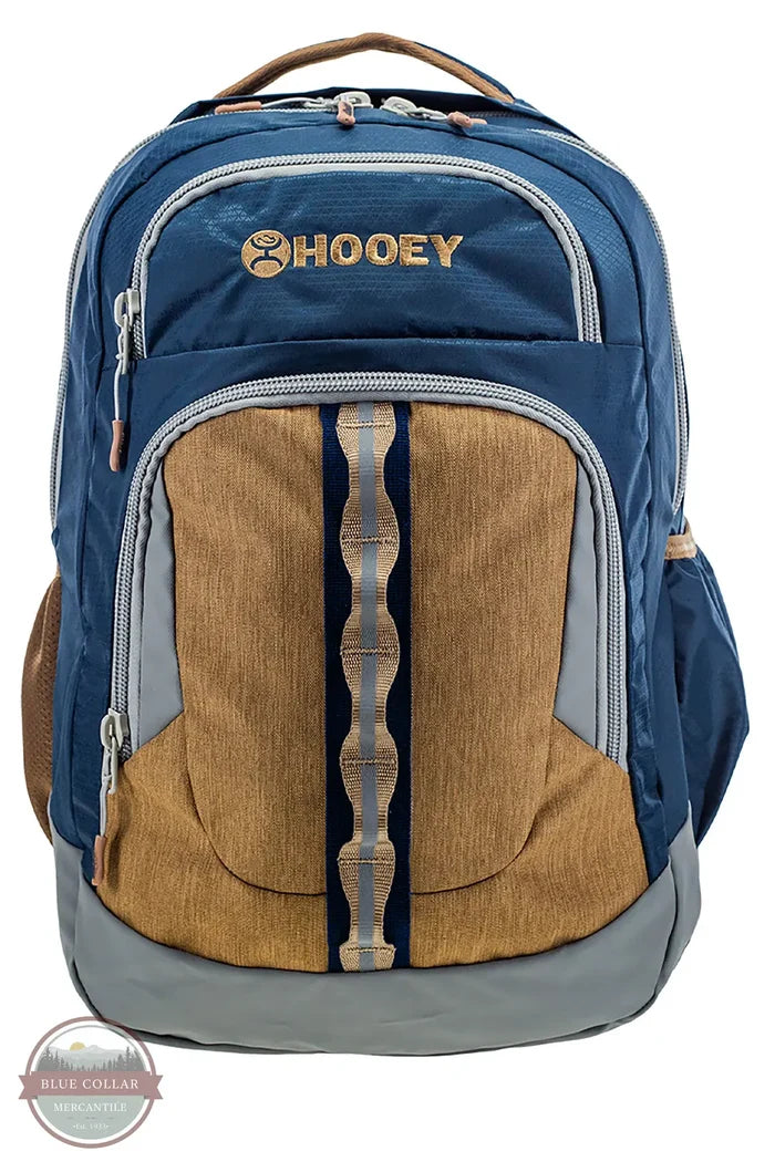 Hooey BP064NVTN Navy &amp; Tan "Ox" Style Backpack front view