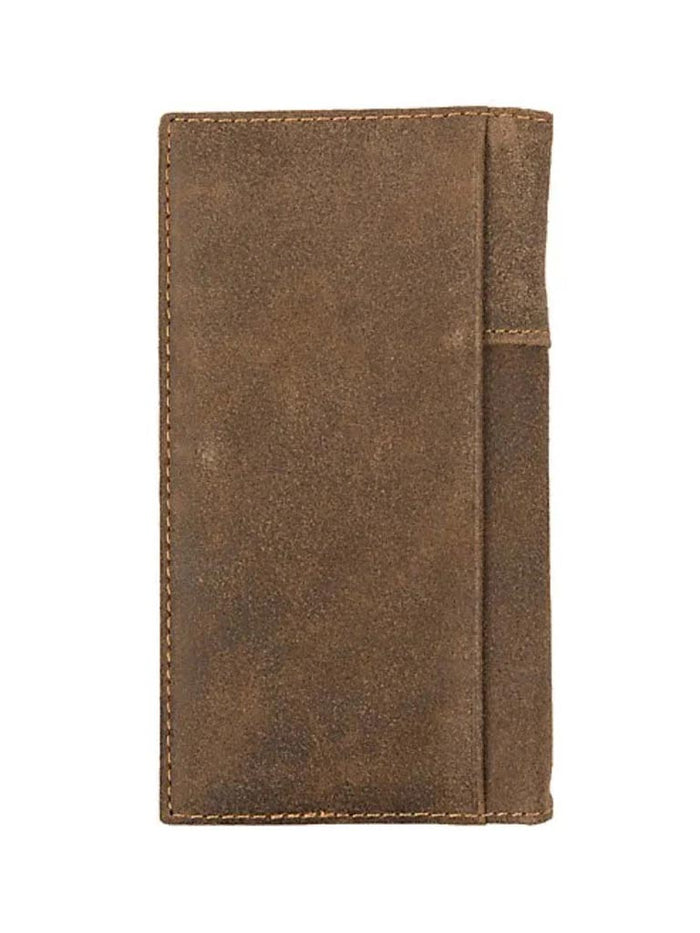 Ariat A3536444 Brown Digital Camo Rodeo Wallet / Checkbook Back View