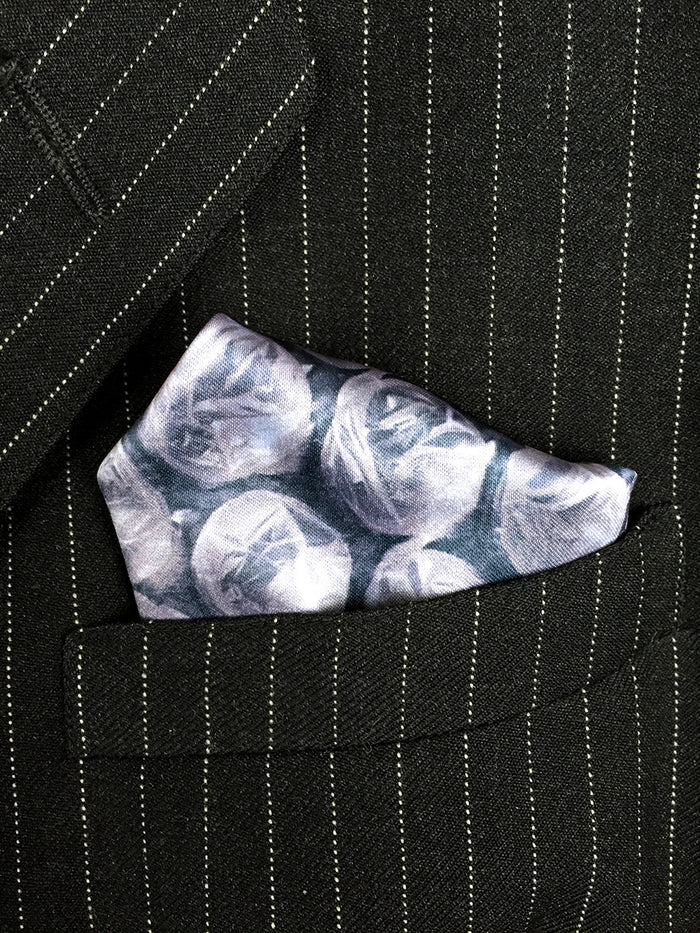 Bubble wrap print pocket square, by cyberoptix