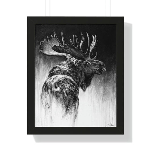 "Bull Moose" Framed Paper Print