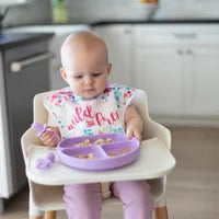 Bumkins Silicone Grip Dish - Lavender