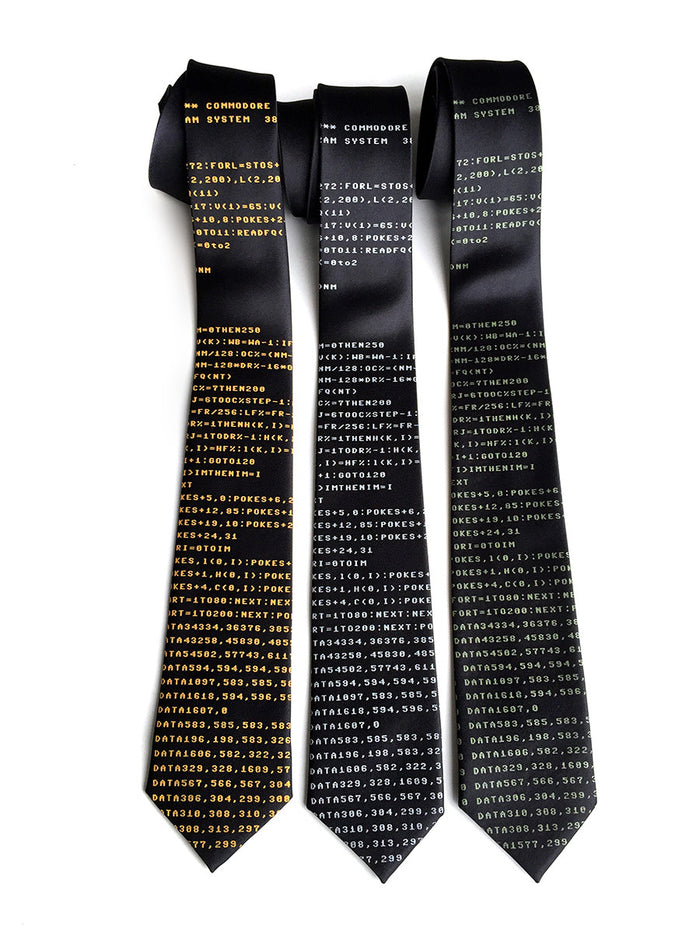 amber, monochrome c64 ties, by Cyberoptix
