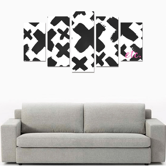 Canvas Wall Art Prints (No Frame) 5-Pieces/Set A