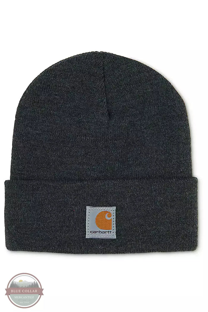 Carhartt CB8905 Kids' Acrylic Watch Hat Charcoal Heather Front View