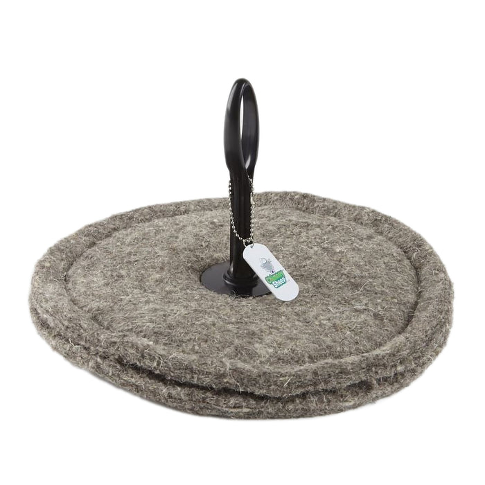 Large round wool chimney blocker.