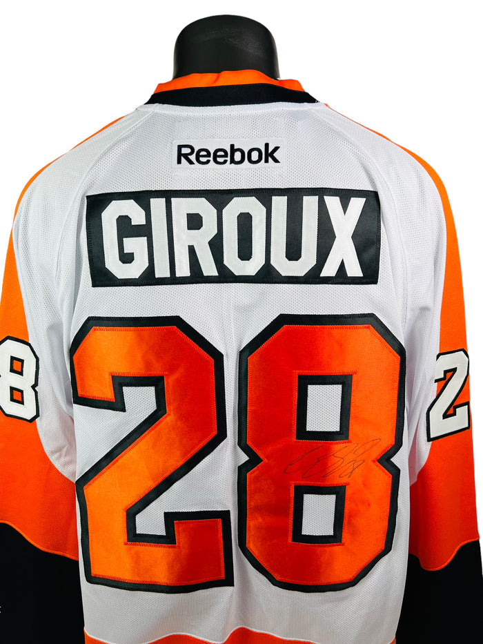 CLAUDE GIROUX PHILADELPHIA FLYERS VINTAGE 2000'S AUTHENTIC REEBOK SIGNED JERSEY ADULT XL